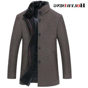 Herenwol mengsels mannen jassen casaco masculino inverno single button heren overjas winddichte doeken slank voor 18519-5 nadi22