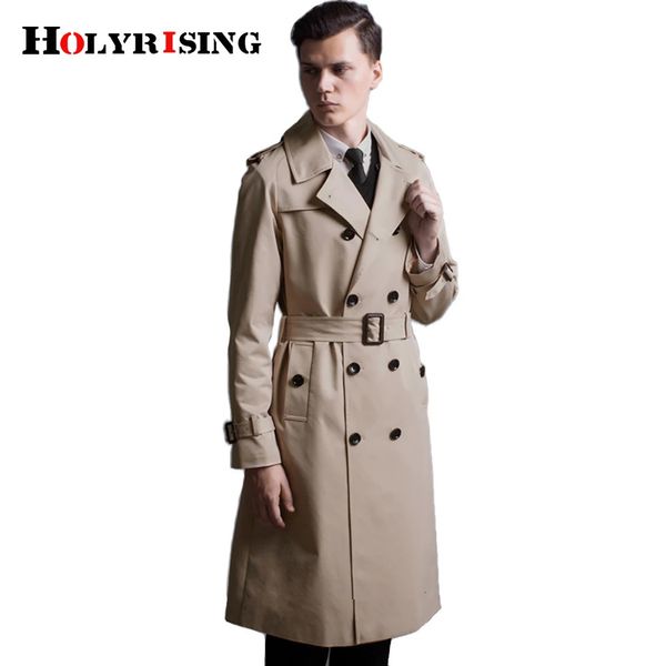 Mélanges de laine pour hommes hommes jaqueta masculina hommes classique Double boutonnage Trench gabardina hombre S-6XL coupe-vent Long Style britannique 231101