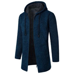 Mélanges de laine pour hommes Manteau pour hommes automne hiver Style britannique manteau en laine à capuche mode vestes décontractée moyen Long cordon vestes à capuche 231123