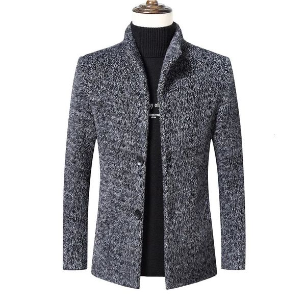 Mezclas de lana para hombres Chaquetas de safari para hombres Chaquetas gruesas y cálidas de invierno Chaquetas de mezclas de lana para hombres Abrigo de invierno grueso Ropa de abrigo para hombre Tallas grandes S-4XL 231117