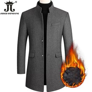 Manteau d'hiver en mélange de laine pour hommes, pardessus d'affaires, tenue quotidienne, thermique, chaud, vêtements d'extérieur, veste décontractée, 230927