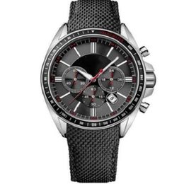 Montre-bracelet pour hommes 1513087 Driver Sport, bracelet en cuir noir, chronographe, montre281w