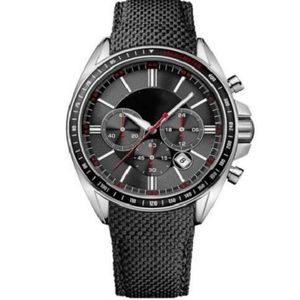 Reloj de pulsera para hombre 1513087 Driver Sport Reloj cronógrafo con correa de cuero negro para hombre 235a