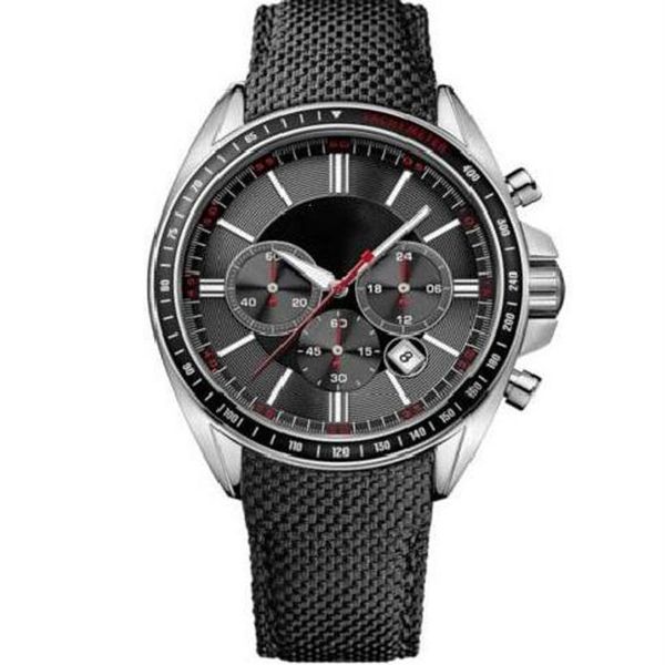 Montre-bracelet pour hommes 1513087 Driver Sport, bracelet en cuir noir, chronographe, 3095