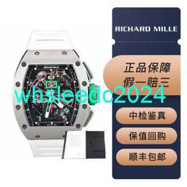 Reloj de pulsera para hombre Richardmills Relojes de lujo Rm11-01 Mecánico automático Mancini para hombre Cronógrafo de juego de pelota único en metal de titanio Set HB30