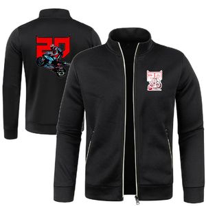 Zip gebreide Cardigan Fabio Quartararo Motorfietsrijder Racing Thin Fleece Tide Tweaterjas