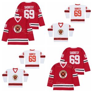 Movie College 69 Shores Hockey Jersey Series Irish Letterkenny Team Color Away Red All Stitched University Respirant Pure Cotton Pullover HipHop University