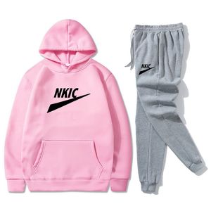 Men stelt hoodie-broek twee-stuks tweedelen casual tracksuits solide color sweatsuit man Men mode sportkleding merk tracksuit mannelijk merk logo print