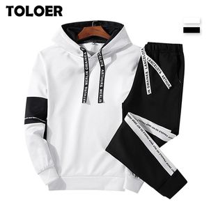 Men Sets Sport Suit Tracksuit Outfit Suit 4xl 2 -delige set Set Set Set Set Hoodies Long Pants Warm Heren Spring Herwedschap Hoodie Set Kleding 220804