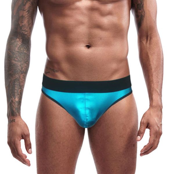 Hommes Sexy taille basse slips Bikini G String Jocks Tanga sous-vêtements Shorts sous-vêtements exotiques cadeau de saint valentin