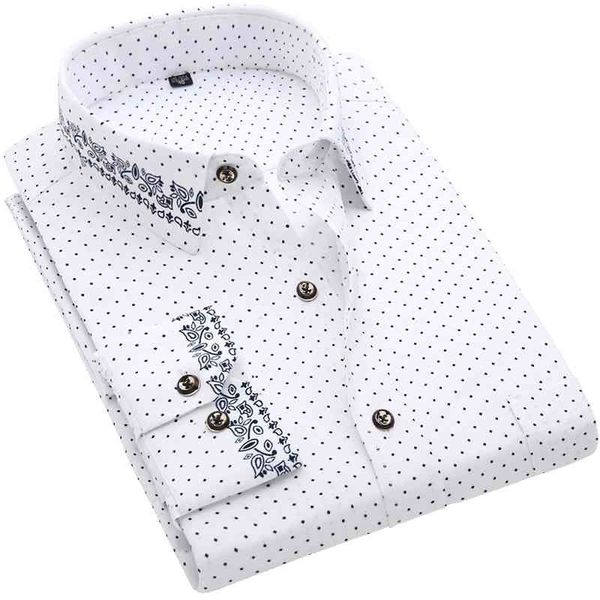 Homme chemise à manches longues Impression florale Pochette à carreaux Poche occasionnel Chemises occasionnelles 100% polyester Soux confortable Hommes Hommes Chemise DS375 210410