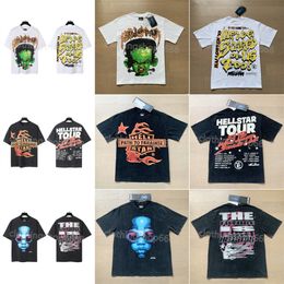 Men Shirt T-shirts pour hommes à manches courtes Tee Men Femmes Femmes de haute qualité Streetwear Hip Hop Fashion T-shirt Hell Star Short3