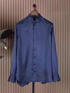 Chemises pour hommes automne zilli soie chemise décontractée à manches longues