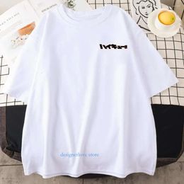 Men shirts dames desinger t haikyuu anime print vintage alle wiskunde tops ademende straat korte mouw o nek losse casual shirt man outfit