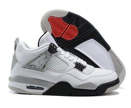 Hommes Chaussures 4 4s Blanc Oreo Tech Gris Noir Feu Rouge Athlétique Sports Sneaker Jumpman mens formateurs grande taille 14 plus grande taille 15