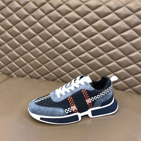 Hommes chaussures baskets décontractées de luxe marque de créateur Catwalk pur tissé à la main en cuir de veau artisanat sont Size38-45 mjijn00001