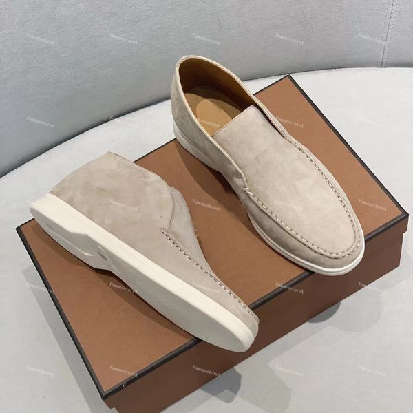 Hommes chaussures baskets de créateur en cuir chaussure unique plat en daim formateurs hommes mocassins femmes chaussures décontractées en plein air coureur Sneaker