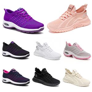 Hommes chaussures course randonnée nouvelles femmes chaussures plates semelle souple mode violet blanc noir confortable sport couleur blocage Q69-1 GAI 890 Wo