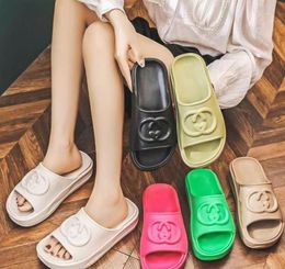 Zapatos para hombres zapatillas diapositivas marcas de verano sandalias de playa diseñador de tobogán plano g patrón de rejilla estampada flip chanclas de zapatillas de zapatillas 39-46 Rid