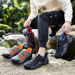 Chaussures masculines Chaussures de randonnée imperméables Chaussures de pêche de randonnée extérieure
