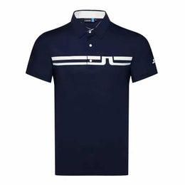 Camiseta de golf deportiva de manga corta para hombre, ropa de golf JL en 4 colores, S-XXL a elegir, camisa de golf deportiva de ocio