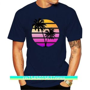 Hommes t-shirt à manches courtes violet synthwave style coucher de soleil Retrowave t-shirt femmes t-shirt 220702