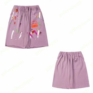 Hommes Shorts Designer Galleres Swimes Vintage Los Angeles Gym Inaka Mesh à la main Drawle Doodle Ink Splash Bronzing Letter Print 10 Lulusup