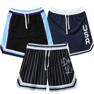 Hommes Shorts élastique respirant Sport course Shorts en plein air entraînement Fitness court américain lâche basket-ball genou court Shorts 240323