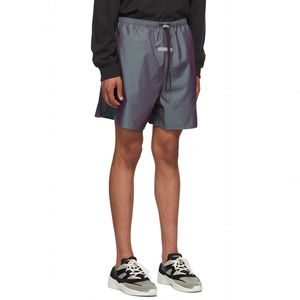Hommes Shorts mode été Usa Laser réfléchissant Nylon coloré Matcha vert femmes 6th High Street moyen Jogging pantalon