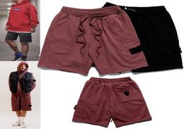 Shorts pour hommes Stone Spring Summer Island Pocket Pocket Trendy Broek and Women Pants8691606