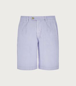 Men Shorts Summer Canali Light Blue Cotton Twill Shorts