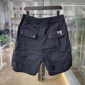 Herenshorts Damesstrandbroeken y3 Casual polyester sportwerkkleding met zakkenontwerp