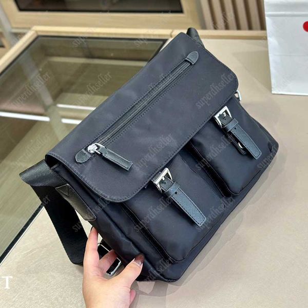 Bolso de hombro para hombre Diseñador de lujo Crossbody Bolsos de mensajero de nylon Bolso cruzado de gran capacidad para hombre Bolsos de alta calidad Bolso informal