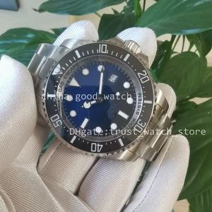 Herenhorloge Super Factory Blauwe wijzerplaat Horloges Roestvrij staal Cal.2836 Automatisch uurwerk Saffierglas 44 mm Keramische rand Duikwaterdichte lichtgevende horloges