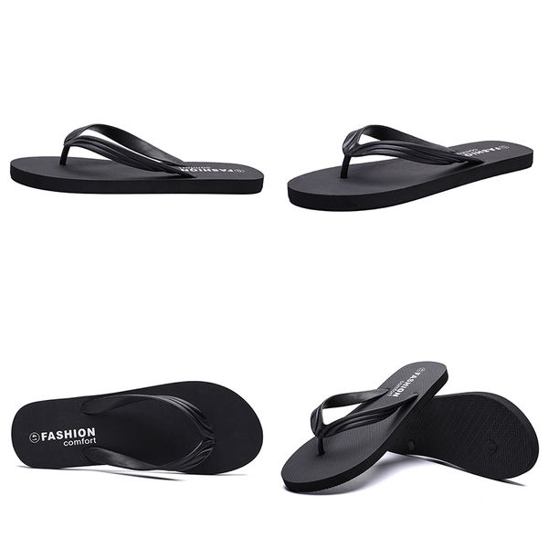 Hommes Slipper Slipper Sport Triple Noir Casual Plage Chaussures Hôtel Flip Flip Tops Été Prix Été Pantoufles Extérieur Hommes Mens