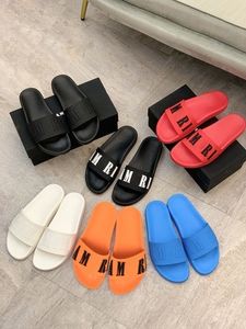 Mannen Slippers Merk designer Schoenen Leer Zomer Zacht Schoeisel Mode Mannelijke Waterschoen Luxe Slides Outdoor Rubber Platte Vrouwen Sandalen strand Schoenen BL V