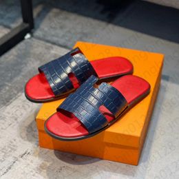 Men de ganters sandales de créateurs izmir flip flop en cuir patrimoine sandales en peau d'été