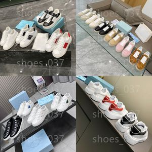 Chaussures pour hommes baskets concepteurs Femmes Chaussures décontractées Triangle Runner Chaussures Nylon America Cup Patent Cuir Run Away Vintage White Green Lace-Up Chaussures Black