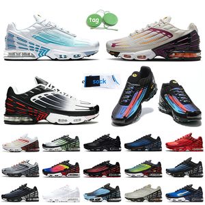 des chaussures Nike Air Max tn 3 tn plus 3 tuned mens femmes chaussures de course laser bleu violet gris noir rouge blanc baskets de sport