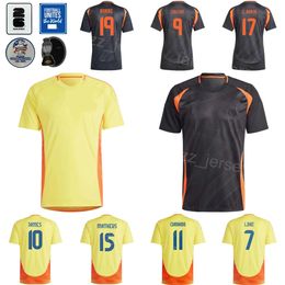 Men Soccer Colombia 11 Jhon Arias Jerseys 24/25 Équipe nationale 10 James Rodriguez 23 Yaser Asprilla 2 Carlos Cuesta 9 Jhon Cordoba Football Shirt Kits Copa America