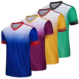 Heren Voetbalshirt trainingspak Survetement Voetbaltenues Blank Running Training T-shirts Team Voetbal Sweatshirt Aanpassen 240325