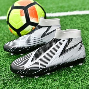 Chaussures de football masculines Dress Top de qualité Boots Cleats Grass High Quality Trend Non-Slip High Ankle confortable Train 9C2F