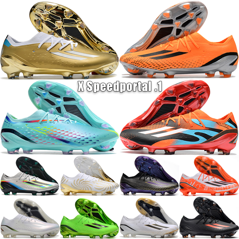 Mężczyzny Buty piłkarskie x Speedportal .1 FG Nowy projektant M Leyenda poza szybką grę dane Shadowportal Boys Outdoor Football Cleats Rozmiar 39-45