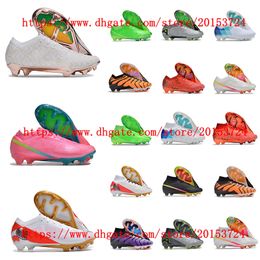 Men Soccer Shoes Zoomes Mercuriales Vapores 15 Elitees XXVes FG NUes Football Boots Long Spikes Training Cleats Wholesale