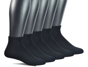Herensokken 5 paar Bamboe Niet-bindende platgebreide enkelsokken voor diabetes/geklede sokken met naadloze teen Groot en lang beschikbaar 240319