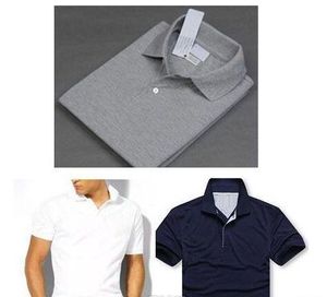 Mannen Solid Summer Polo Shirt Hoge Kwaliteit Krokodil Borduurwerk Wit Grijs Polo Shirts Korte Mouw Klassieke Mode Mannen Ontwerper Polo Shirts