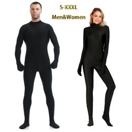 Men Spandex Zentai Second Skin Bodysuit Women Zentai Pak Aangepaste plus size strakke jumpsuit Full Body Suit cosplay kostuum