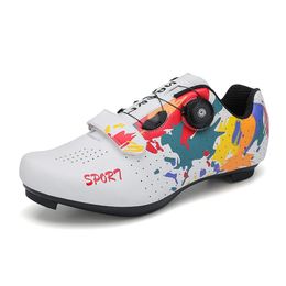 Hommes Speed ​​Cycling chaussures Mtb Nop Slip Mountain Bike Route Cleat Flat Sneaker Femmes Bicycle Zapatillas Bicicleta MTB 231227