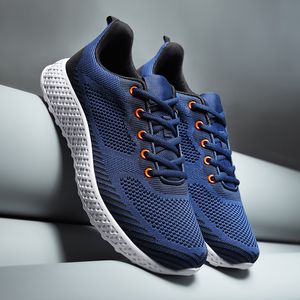 Mannen Sport Trainers Big Size Running Schoenen Ademend Mesh Rood Zwart Wit Blauw Groen Platform Runners Sneakers Code: 05-0507