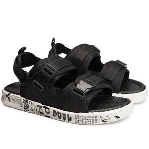 Mannen sport trainers sneaker big size slippers sandalen zomer jeugd student slides zwart grijs wit lichtblauw oranje ontwerpers flip flops code: 28-90s